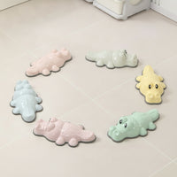 6 Pieces Crocodile Stepping Stone Molded Stepping Stone with Anti-Slip Strips Balance Block Plastic Toy Safe for Children