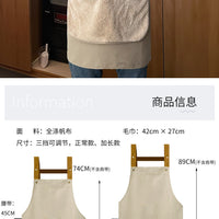 可擦手围裙厨房家用2026新款做饭餐饮专用防水防油可拆卸调节logo