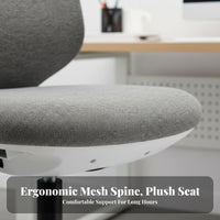 Ergonomic Mesh supportrest rotate Adjustable Height Indoor Furniture effortless Rolling Casters Easy Assembly for Remote Workers
