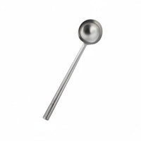 Stainless Steel Ladle Anti-Scalding Wok Spoon Mirror Polished Long Handle Ladle for Restaurants