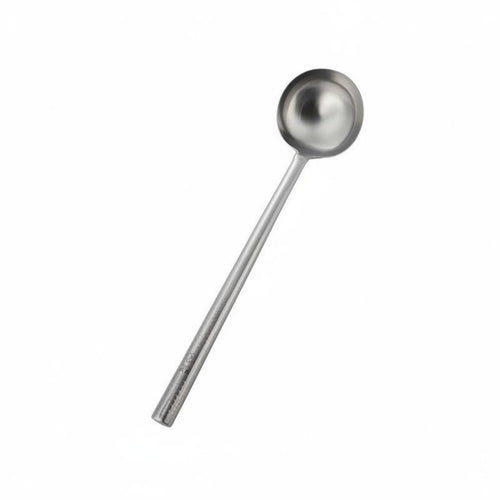 Stainless Steel Ladle Anti-Scalding Wok Spoon Mirror Polished Long Handle Ladle for Restaurants