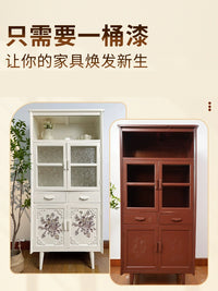 透明水性清漆木器漆实木旧柜子木门家具翻新漆原木色光油地板底漆