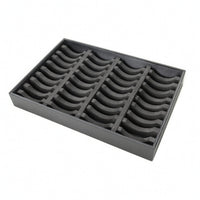 40-Slot Bangle Tray with Slots Slim-Profile Bangle Organizer Tray Rigid Multi-Section for Collectors, Countertop