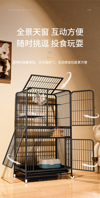 猫笼别墅超大自由空间家用猫笼子室内两层带厕所咪宠物猫舍猫屋