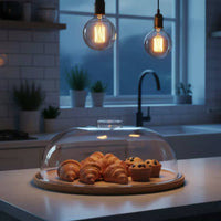Wooden Cake 2-in-1 Lid-in-1 Use Food Display Easy to Clean for Party