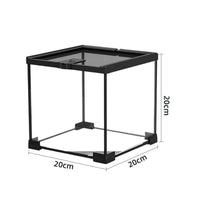 Stackable Reptile Tank High-Clearness View Reptile Habitat Built-in Feeding Port Panoramic Tank for Amphibian Enthusiasts