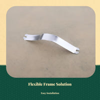 Aluminum hook for secure wall mount