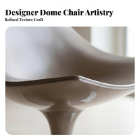 dome-shaped dome Chair Light Luxury Upholstered Armchair Nordic Inspired Creative Shape for Book Lovers, Reception Area, Bedroom