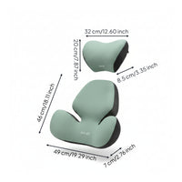 2 Pieces Contoured Ergonomic Car Cushion Matching Car Seat Cushion Pair for Automotive Seats