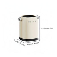 Contemporary Trash Can Stylish Design Decorative Trash Can Easy to Clean opening Top Wastebasket for Bedroom, Living Room, Washroom