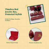 Octagonal Jewelry Box Travel Organizer Plush Display Holder