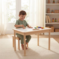 Sand and Aquatic Play Table Solid Wood Wooden Sand Water Table Adjustable Height for Young Children
