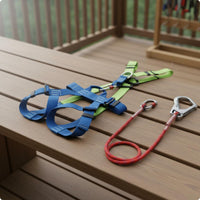 Full Body Safety Harness Wear-Resistant 5 Point Safety Harness Heavy Duty