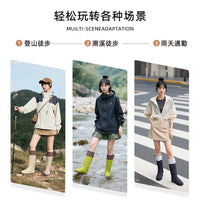 正雨雨鞋套高筒PVC防水防滑成人耐磨电动车女骑行登山男脚套加厚