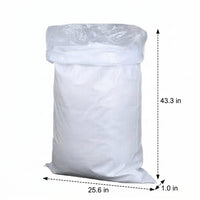 Pale Double-Layer Debris Sacks with Moisture Barrier Bags, 58 gsm Garden Waste Bags for Storage, Reusable Polypropylene Garden Bags for Moving