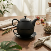 Cast Iron Tea Set Long-Lasting Tea Set with Saucer Traditional for Office, Hosts