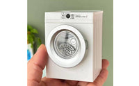 Working Function Rechargeable Dollhouse Washer Realistic Design Miniature Washing Machine Electric Toy Washer for Collectors