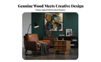 Single-Drawer Wooden Side Cabinet Walnut Finish Nightstand sturdy Wood Construction Minimalist Design for Homeowners