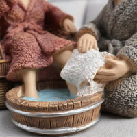 Loving Old Couple Sculpture Anniversary Gift Elderly Couple Figurine for Couples