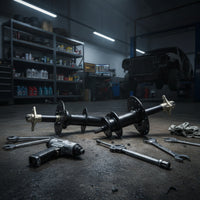 2 Pieces Three-Hole Axle Shafts with Flanges Splined Rear Axle Shafts Bolt-on Heavy-Duty for Builders, Mechanics