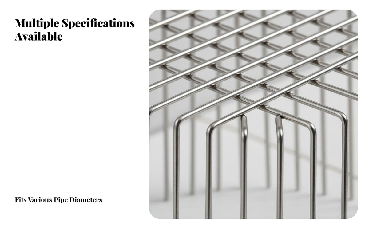 Rustproof Anti-Clogging Pipe Filter Easy Installation Stainless Steel Drain Strainer Long-Lasting Rat Proof Pipe Strainer for Homeowners, DIY Enthusiasts, Property Managers, Bathroom Vent, Outdoor, Balcony, Downspouts