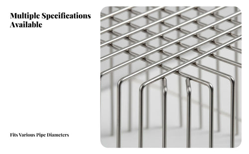 Rustproof Anti-Clogging Pipe Filter Easy Installation Stainless Steel Drain Strainer Long-Lasting Rat Proof Pipe Strainer for Homeowners, DIY Enthusiasts, Property Managers, Bathroom Vent, Outdoor, Balcony, Downspouts