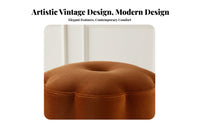 Round Vanity Stool Vintage design Upholstered Seat padded seat for Homeowners