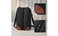 Insulated Wine Tote Zippered Wine Tote with Shoulder Strap Portable Thermal for Travelers, Picnics, Travel