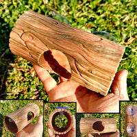 Wooden Lizard Suction Cup Resin Decoration Reptile Hide for Crested Gecko Giant Gecko