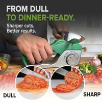 Multifunctional 5-in-1 Knife Sharpener Adjustable Handheld Quick Sharpening for Kitchen Knives and Bread Knives Portable