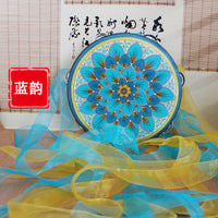 敦煌井藻舞蹈上铃鼓汉服流苏拍摄道具新疆考级6寸7寸8寸飘带手鼓
