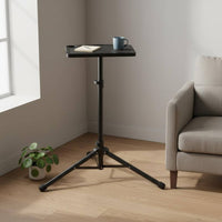Foldable Floor Standing Laptop Table Multi-Purpose Tripod Laptop Stand Portable Computer Accessory Stable Metal Frame for Home, Office, Presentation