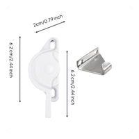 Sliding aperture Lock, Aluminum Alloy Half-Moon Latch, Security Lock for Sliding panels and Doors, Adjustable No-Drill Installation, Household Security