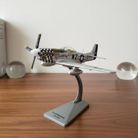 P-51D Mustang Model with Stand P-51 Mustang Model Highly Detailed for Collectors