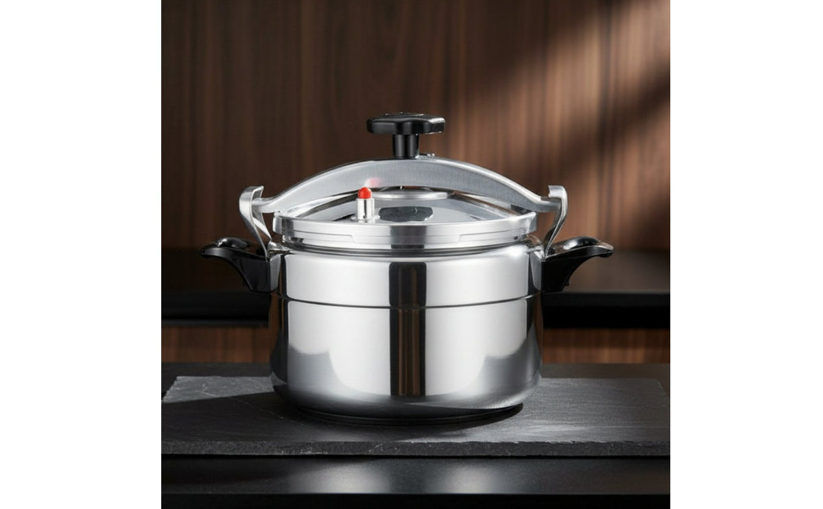 Aluminum Pressure Pot Pressure-Safe-Resistant Stovetop Pressure Pot Cookware Safety Locking Lid Kitchenware Multi-Functional