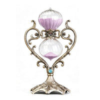 Hourglass with Heart Frame Tabletop Hour Glass Decorative for Reading Corner
