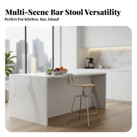 Adjustable rotating Counter Chair Easy to Clean Adjustable Pedestal Stool for Pub