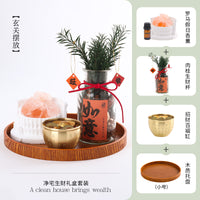 祈吉旋转木马走马灯香薰托盘烛台蜡烛新款入户玄关摆件高级感布置