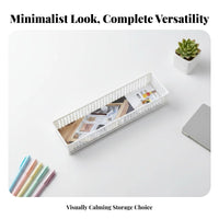 Partitiunitd Storage Tray Minimalist and design Multi-Compartment Statiunitry Holder