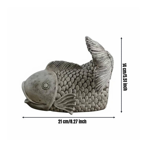 Resin Statue Hand-Painted Eaves Corner Ornament Antique Finish Outdoor Decor for Patio
