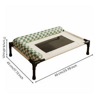 Raised Mesh Pet Bed Elevated the Floor Cooling Pet Cot Sturdy Frame for Indoor