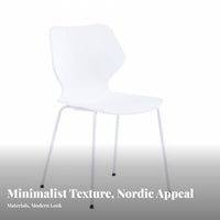 Molded Shell Chair Nordic Design Seating Furniture Minimalist for Home Office Workers, Business Owners, Dining Room, Reception Area, Kitchen