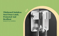 Stainless steel security latch lock