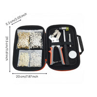 200 Sets 10mm Eyelet Kit Double Color Eyelet Punch Tool Set Includes Washers Grommet Pliers Kit for Tarp Repair, Bag Making