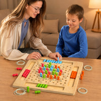 Triangular Peg Board Classic Triangle Peg Game Decorative
