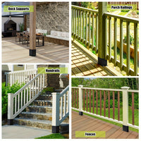 Pergola Railing Post Base Anchor for Deck Fence Post, Custom Hardware, Simple Style Iron