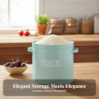 Moisture-Proof Large Capacity Rice Container Multi-Purpose Rice Storage Bin Long-Lasting for Pantry, Laundry Room