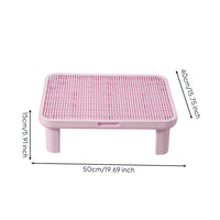 Feline Litter Control Mat Support Legs Pet Item Finger Notch