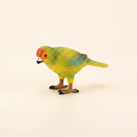 Parrot Figurine Tabletop Bird Ornament Parrot Statue Static Bird Sculpture Painted for Collectors, Desk, Shelf