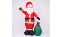 Giant Inflatable Santa with Gift Sack Large Inflatable Santa Santa Festive for Homeowners